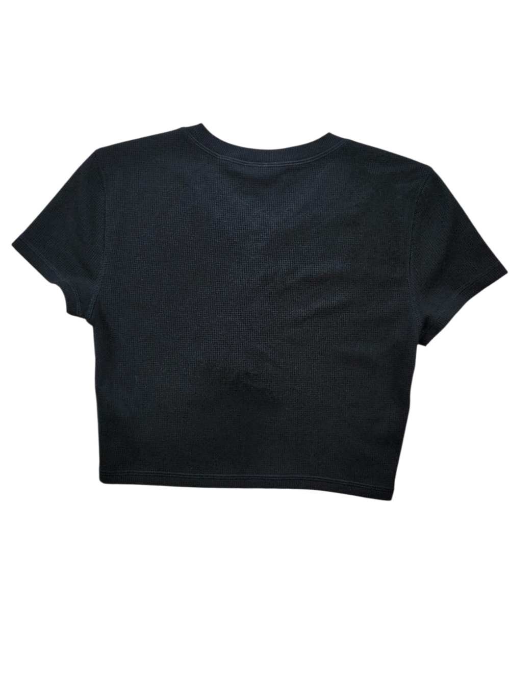 Aritzia Sunday Best Black Waffle Henley Baby Tee – Size XS - Picture 8 of 10